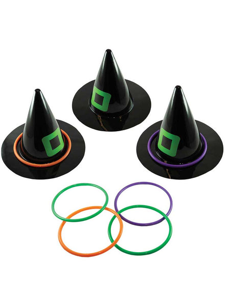 Fright Night Witch Hat Halloween Ring Toss Party Game