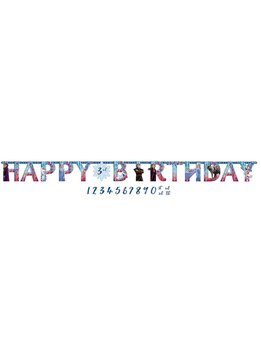 Image Of Frozen 2 Add An Age Jumbo Happy Birthday Banner