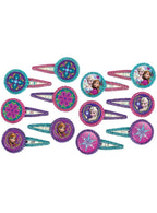 Image of Frozen Pack of 12 Hair Clips Party Favours