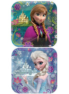Image Of Frozen Pack of 8 Small 17cm Square Paper Plates