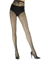 Full Length Womens Black Fishnet Costume Stockings