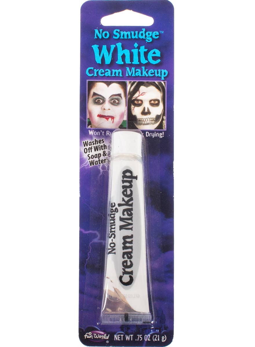 White No Smudge Cream Face and Body Paint Costume Makeup