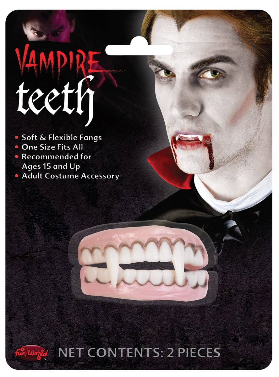 Upper and Lower Fake Vampire Costume Teeth