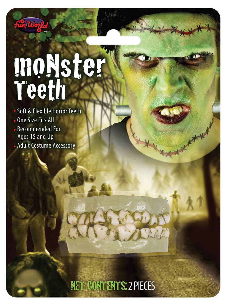 Fake Zombie Teeth Halloween Costume Accessory