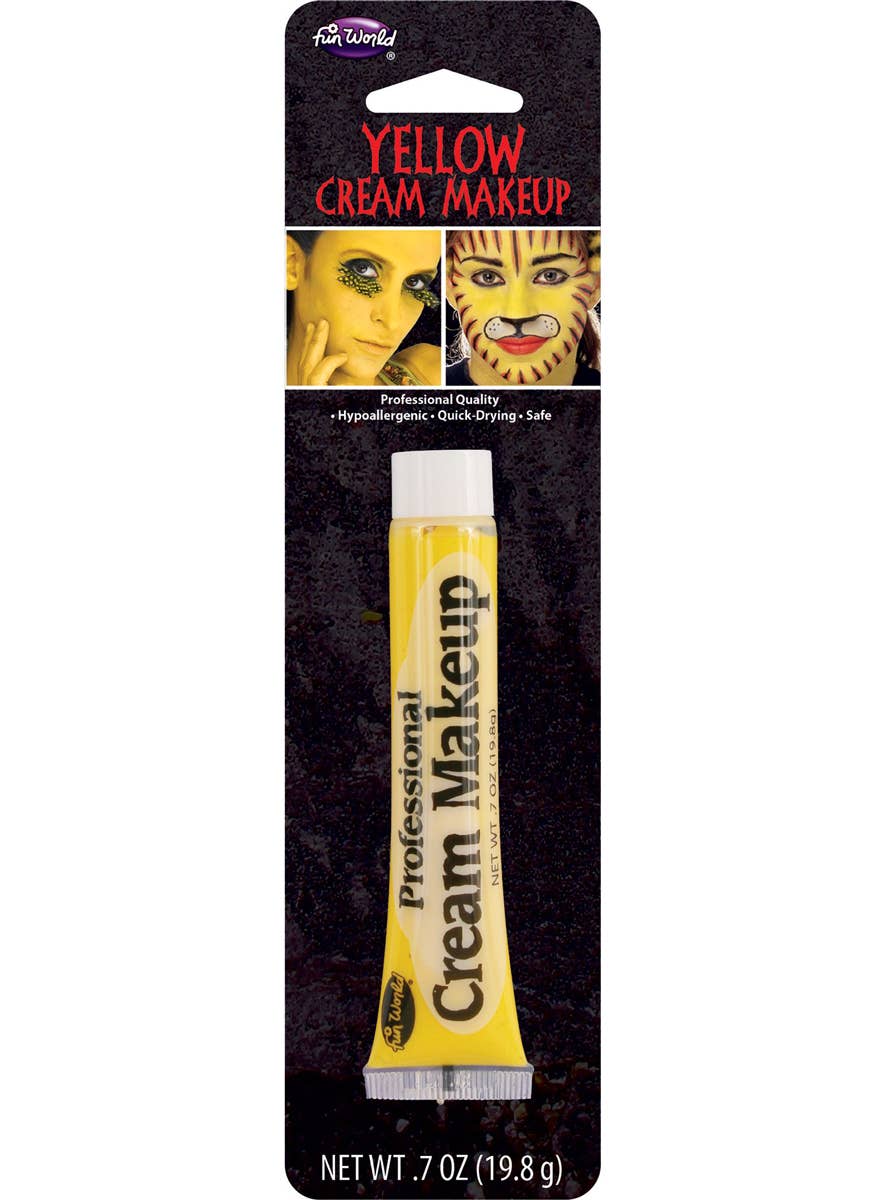 Yellow Cream Face and Body Paint Costume Makeup