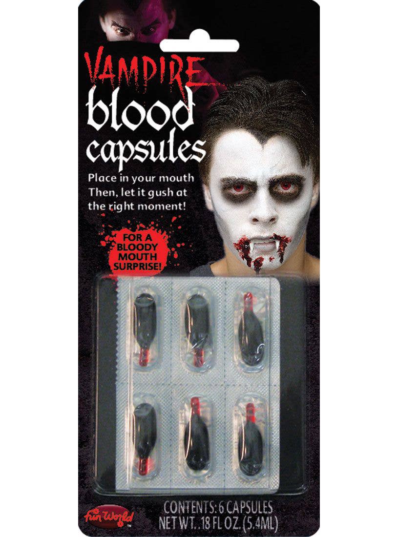 Novelty Vampire Blood Capsules Special FX Costume Makeup