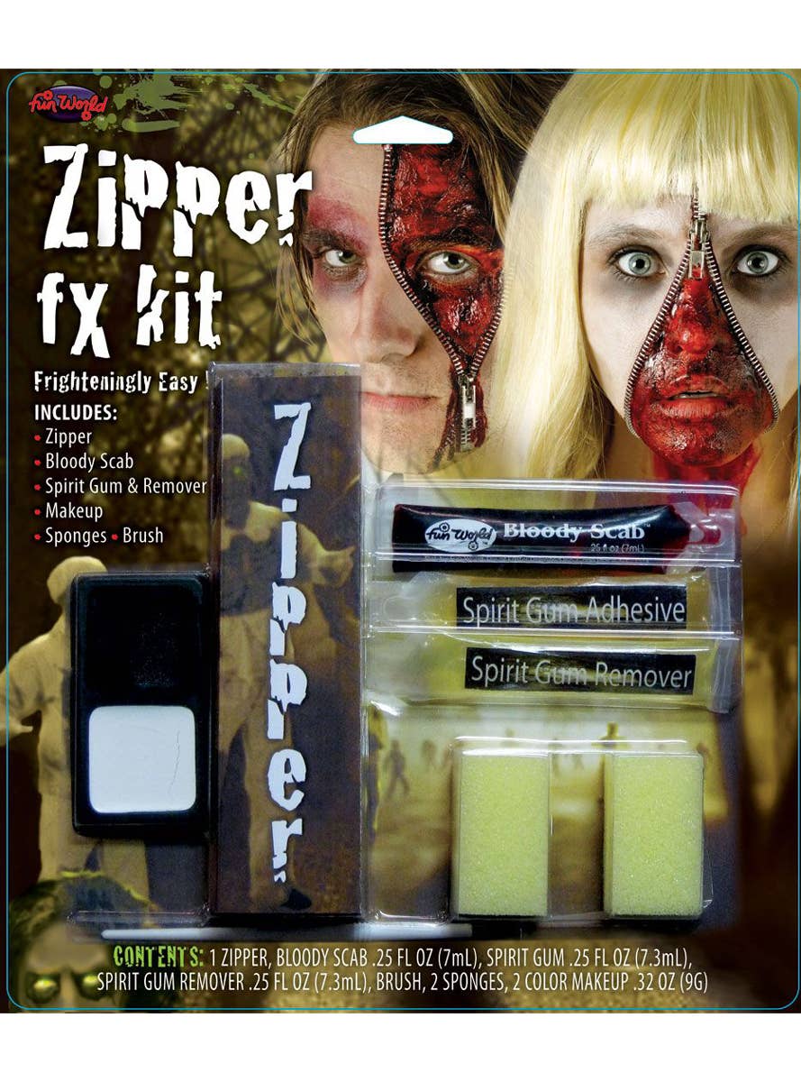 Gory Zipper Special FX Halloween Costume Makeup Ki