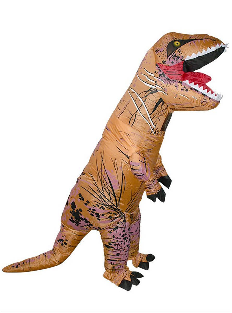 Kids Brown Inflatable T-Rex Dinosaur Costume