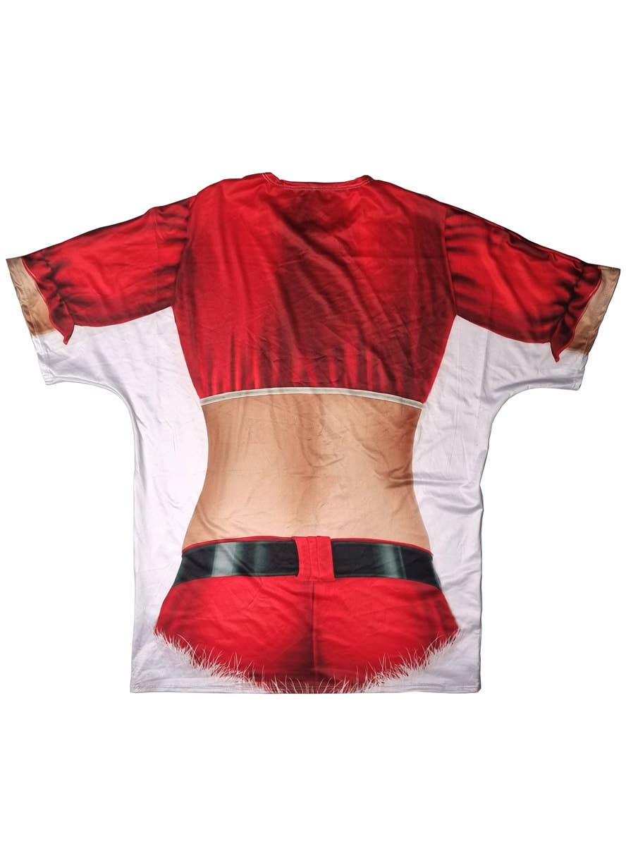 Image of Funny Sexy Christmas Women's Costume T-Shirt - Back View