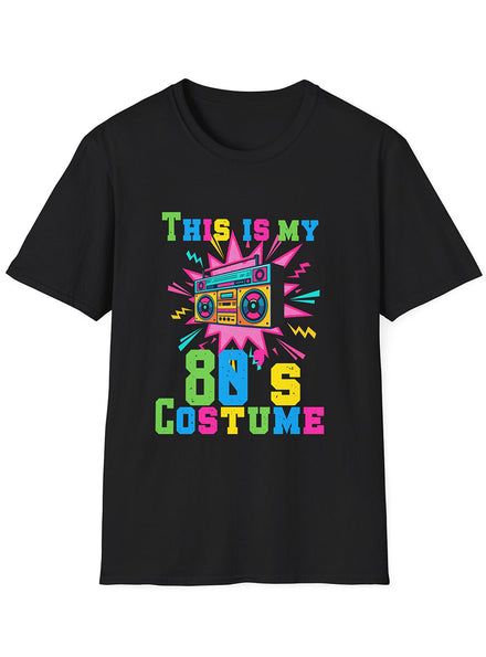 Neon Print This Is My 80s Costume Shirt