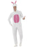 Mens Fluffy White Bunny Rabbit Costume Onesie - Main Image