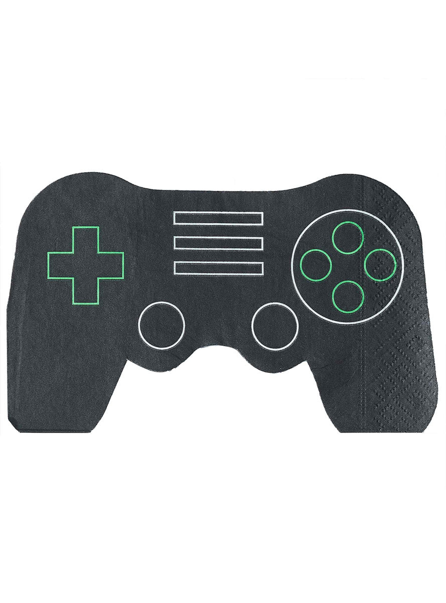 Game Controller Shape 16 Pack Party Napkins – Main Image