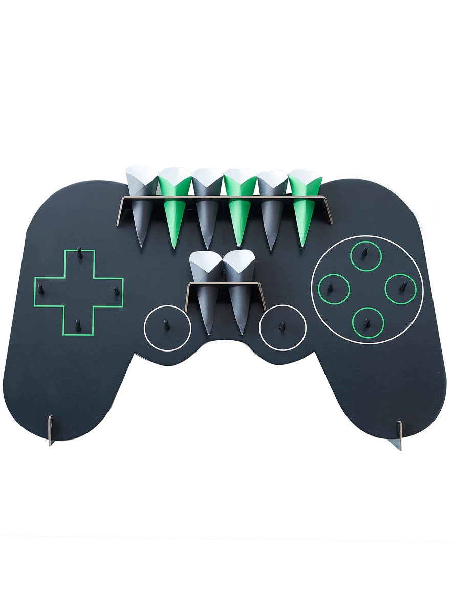 Game Controller Shape 70cm Treat Stand with Dowels and Cones – Alternative Image