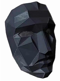 Game Master Black Costume Mask