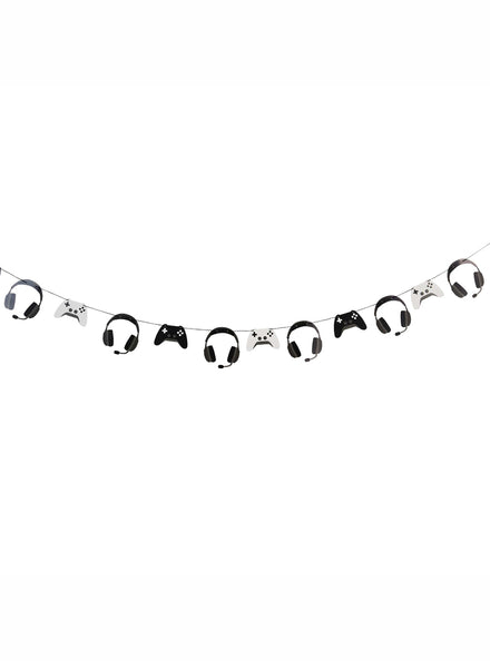 Game On 250cm Headset and Game Controller Party Garland - Main Image
