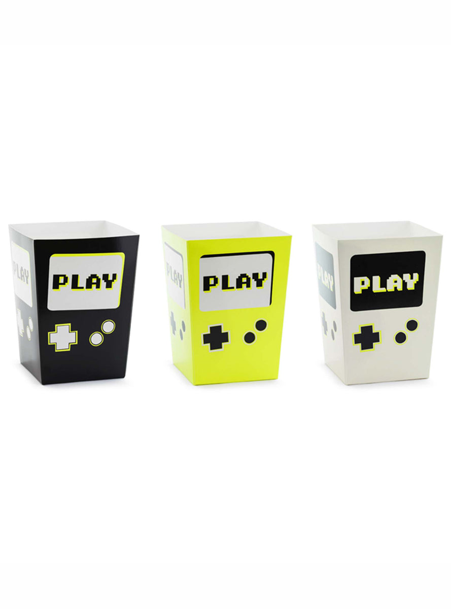 Gamer Party 6 Pack 12cm Popcorn Boxes - Main Image