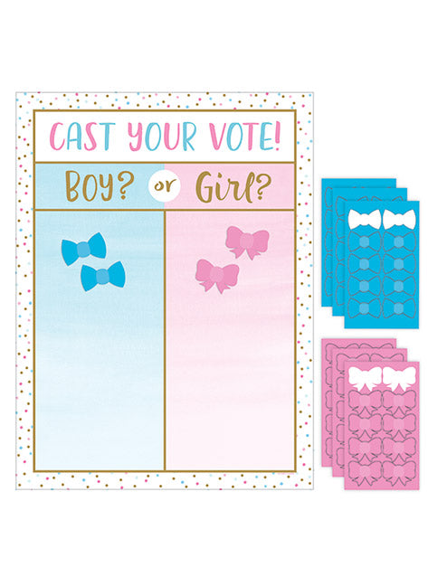 Gender Reveal Boy or Girl 99cm 5 Pack Hanging Swirl Decorations – Main Image