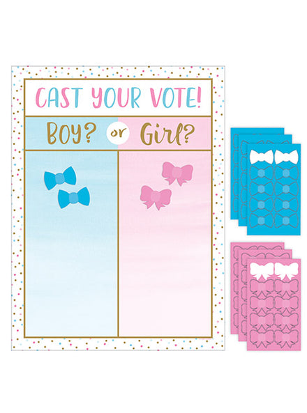 Gender Reveal Boy or Girl 99cm 5 Pack Hanging Swirl Decorations – Main Image