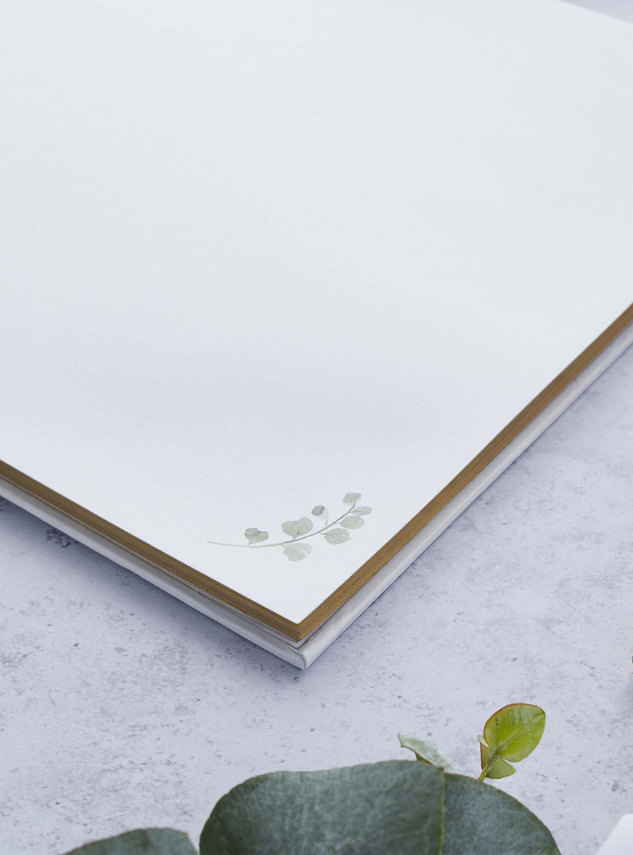 Geometric Greenery 50 Page Our Special Day Wedding Guest Book - Lifestyle Image 2