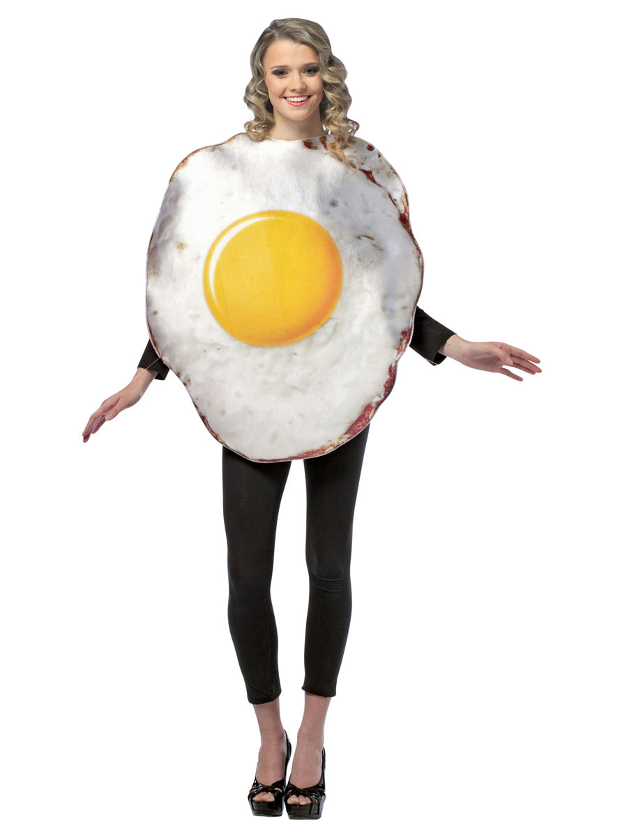 Get Real Fried Egg Novelty Adults Costume - Main Image