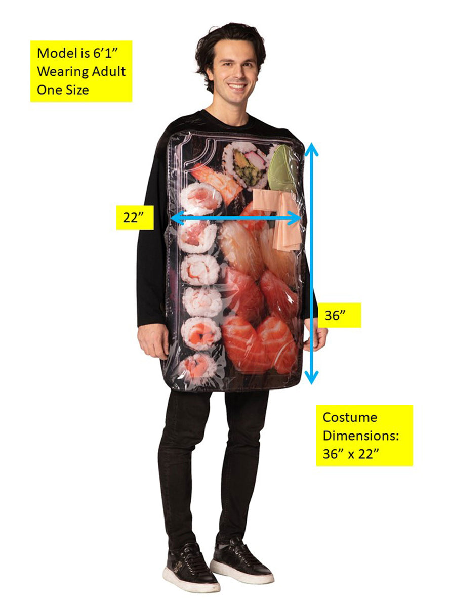 Get Real Sushi To Go Novelty Adults Costume - Details Image