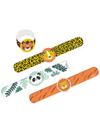 Image of Get Wild Jungle Safari 4 Pack Slap Bracelets Party Favours