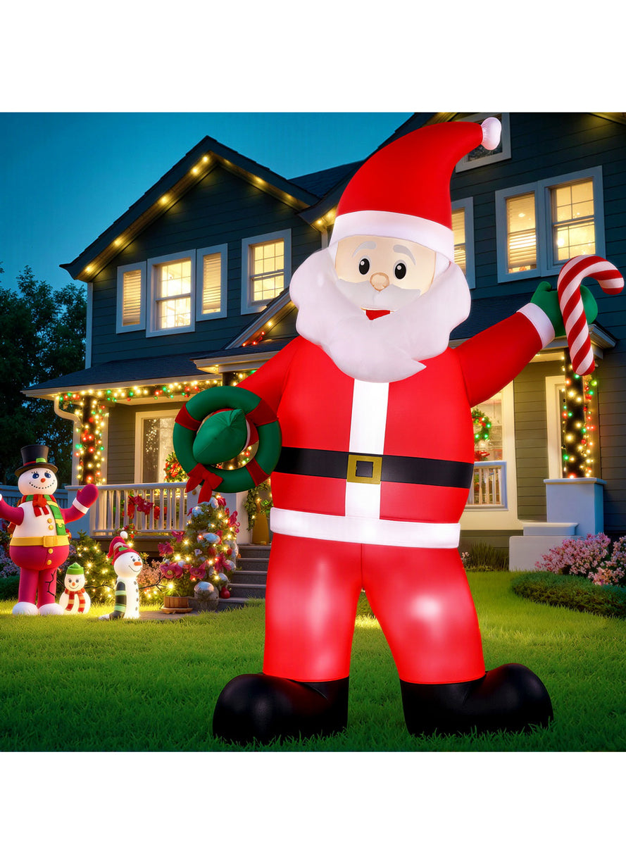Giant Santa Claus Inflatable Christmas Decoration 380cm - Alternate Image 1