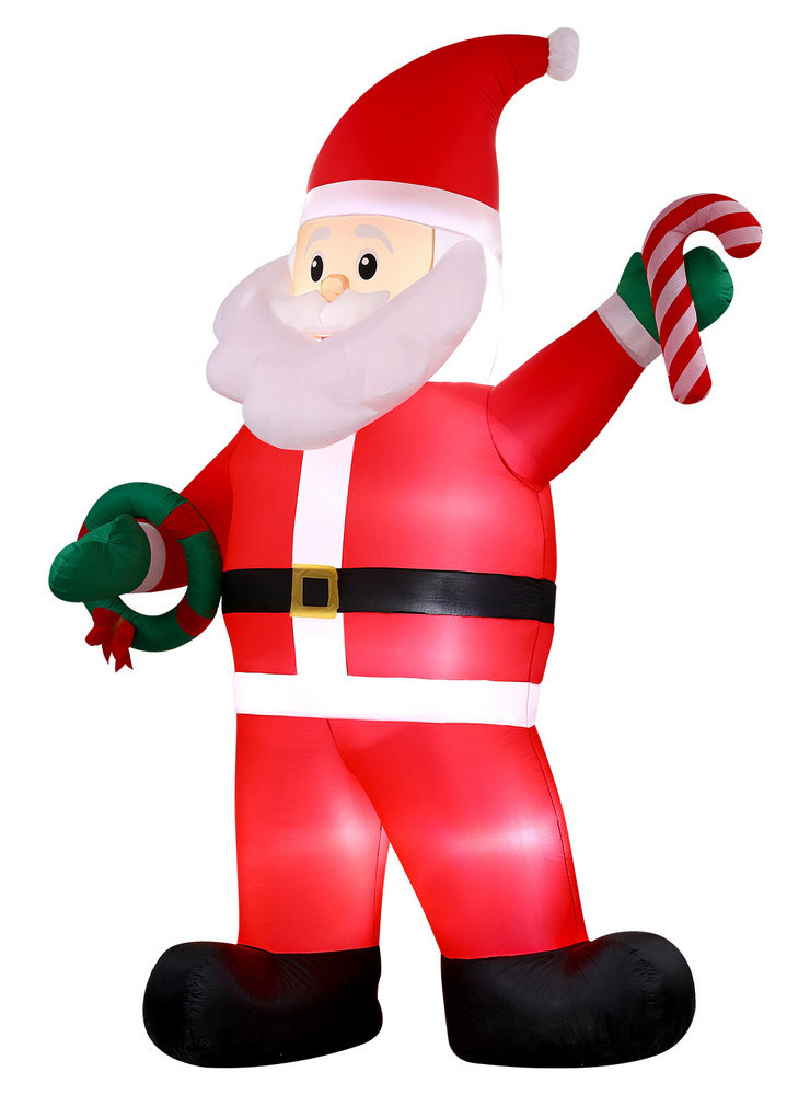 Giant Santa Claus Inflatable Christmas Decoration 380cm - Side Image