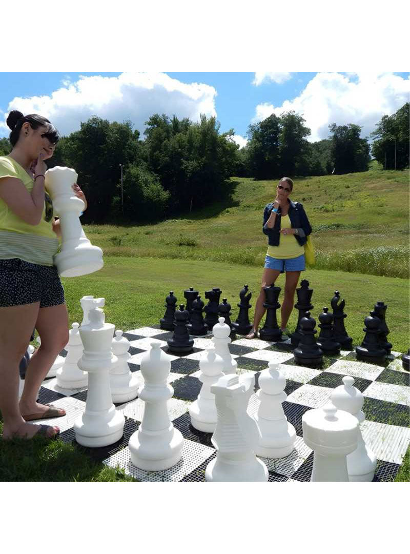 Giant Outdoor Chess 3m Plastic Party Game - Lifestyle Image
