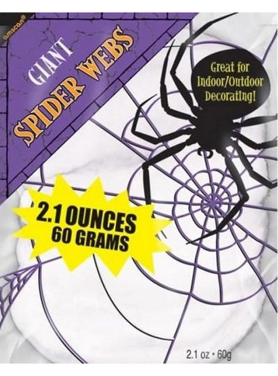 Bag of White Halloween Spider Web 60g - Main Image