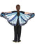 Image of Monarch Butterfly Girls Blue and Black Fabric Wings