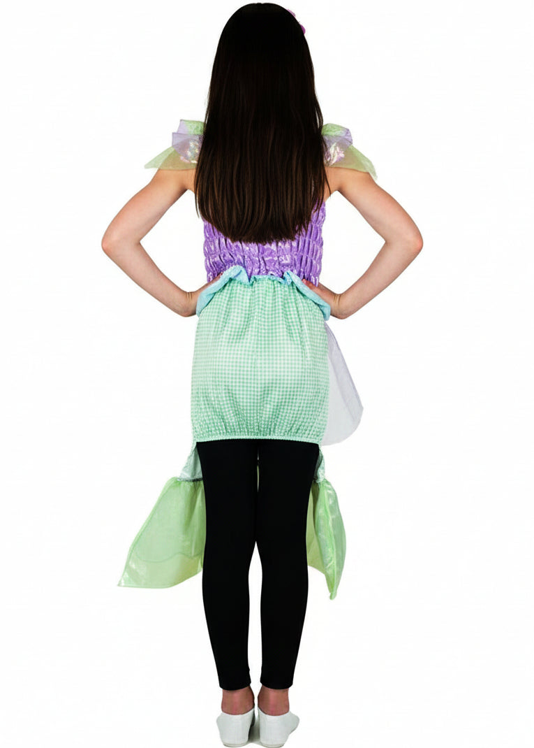 Girls Cute Mermaid Dress Up Costume Back Image