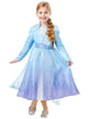 Girls Deluxe Elsa Frozen 2 Fancy Dress Costume Front Image