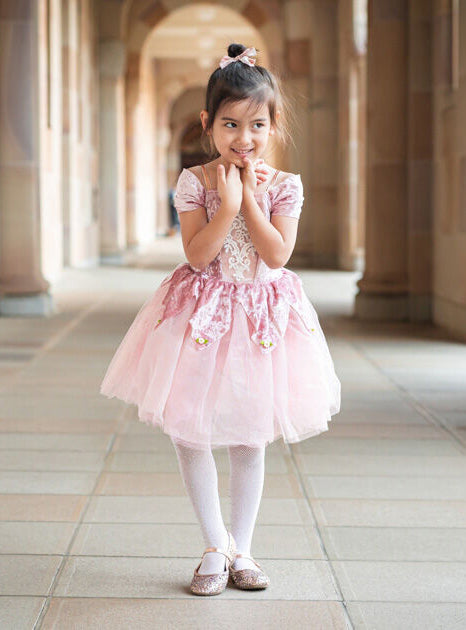 Girls Dusty Rose Ballerina Costume - Lifestyle Image 1