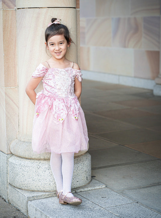 Girls Dusty Rose Ballerina Costume - Lifestyle Image 5