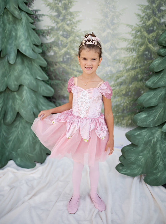 Girls Dusty Rose Ballerina Costume - Lifestyle Image 6