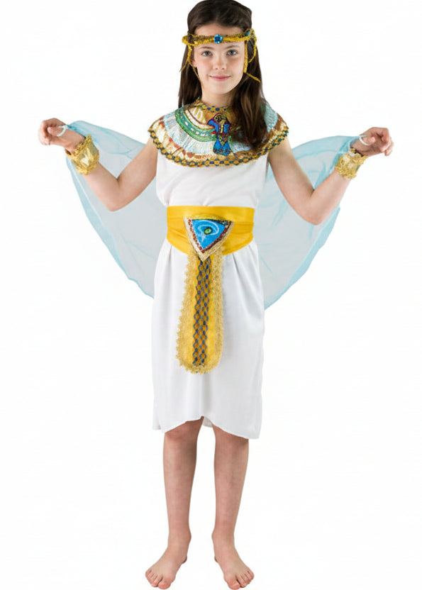 Girls Egyptian Cleopatra Costume Front Image