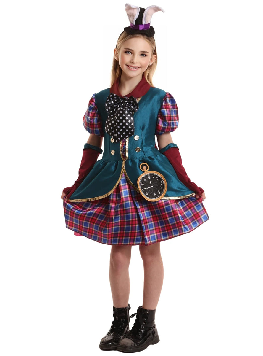 Fairytale White Rabbit Girls Wonderland Costume