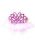 Image of Fluffy Pink and Orange Girl's Princess Costume Tiara