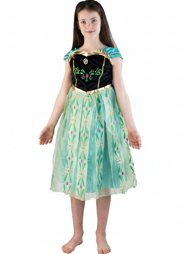 Girls Freezing Princess Fairytale Costume Front Image