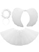 Image of Sparkly Girl's White Angel 3 Piece Accessory Set