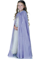Image of Luscious Lavender Purple Velvet Girls Costume Cape