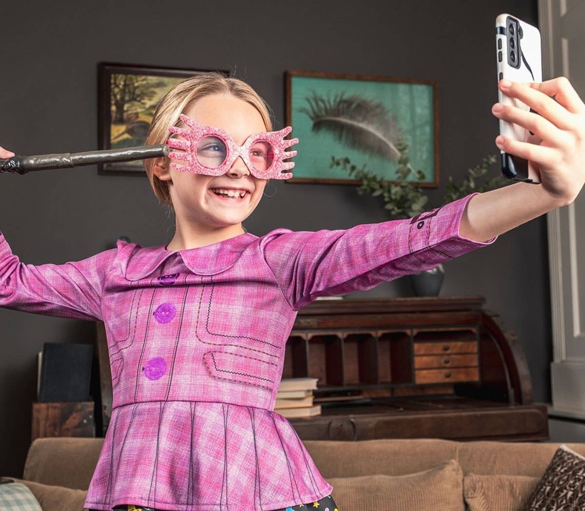 Girls Luna Lovegood Harry Potter Costume Lifestyle Image