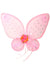 Image of Enchanting Pink Glitter Girls Fairy Costume Wings