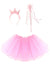 Image of Sparkly Pink Fairy Princess Girl's 3 Piece Accessory Set - Main Image
