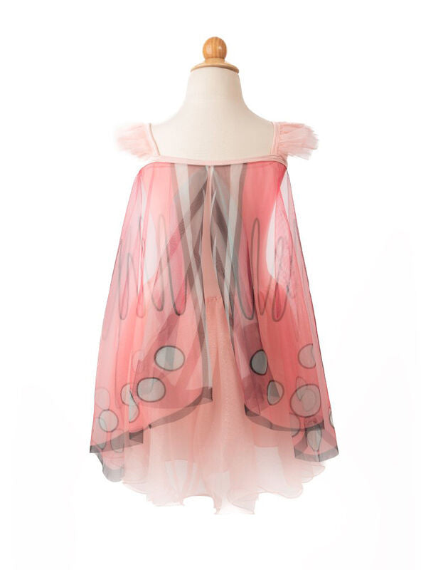 Girls Pink Sequin Butterfly Costume - Back Image