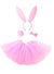 Image of Charming Pink Girl's Easter Bunny Costume Tutu Set