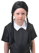 Image of Wednesday Addams Girl's Plaited Halloween Costume Wig