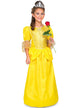 Girl Wearing a Beauty and the Beast Princess Belle Costume