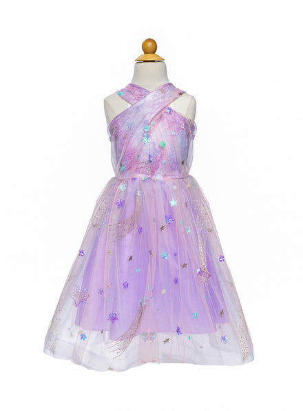 Girls Shimmer Star Lilac Costume - Main Image